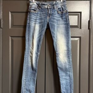 Vintage Miss Me Classic Blue Denim skinny Jeans